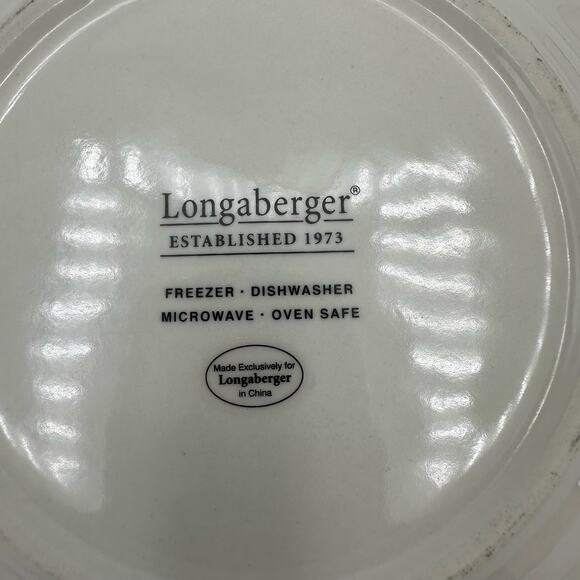 Longaberger 2004 Bluster the Snowman Large Salad Plate Christmas Plate - Picture 5 of 6